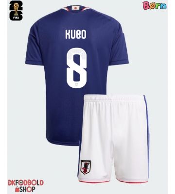 Japan Takefusa Kubo #8 Hjemmebanesæt Børn VM 2026 Kort ærmer (+ korte bukser)